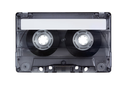 Cassette tape isolated on a white background with clipping path