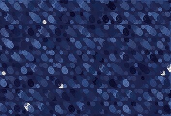 Light BLUE vector background with bubble shapes.