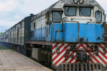 TAZARA diesel passenger train runs from Kapiri Mposhi, Zambia to Dar es Salaam, Tanzania