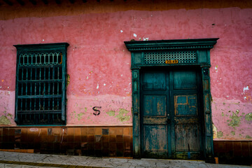 Old house in colombia field.
