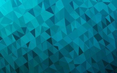Light BLUE vector low poly cover. A sample with polygonal shapes. Brand new design for your business.
