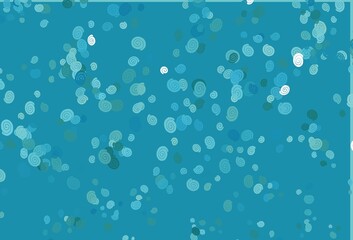 Light BLUE vector pattern with lava shapes.