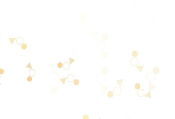 Light Green, Yellow vector pattern with polygonal style with circles.