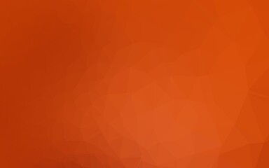 Light Orange vector polygonal template. Modern geometrical abstract illustration with gradient. Textured pattern for background.
