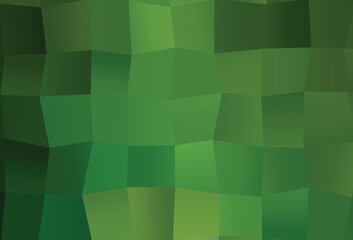 Light Green vector polygon abstract background.