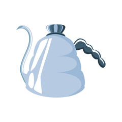 teapot or Kettle of coffee on white background