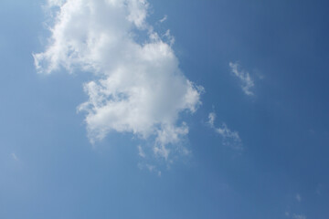 clouds in the blue sky