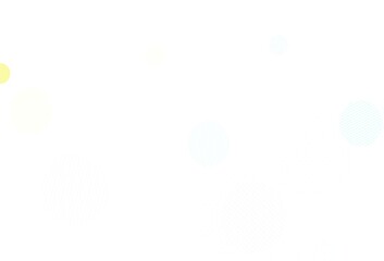 Light Blue, Yellow vector template with circles.