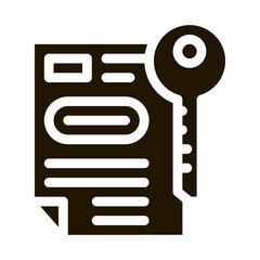 Protection Agreement glyph icon vector. Protection Agreement Sign. isolated symbol illustration