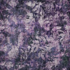 Dark moody purple and green seamless textural repeat pattern. Highly intricate and deeply detailed background swatch. Luxurious rich fashion textile feel.