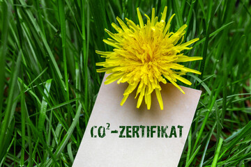 CO2-Zertifikat
