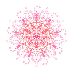 きれいなグラデーションの曼荼羅アート