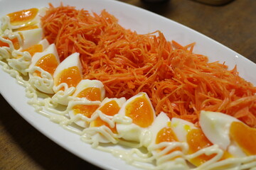 とても美味しい日本の人参サラダ