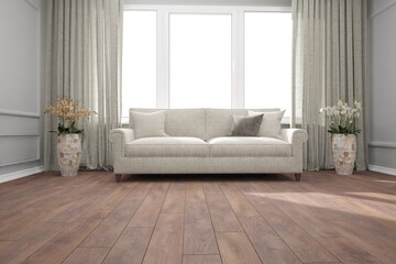 Fototapeta premium Modern interior design. 3D illustration