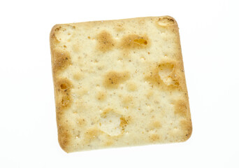 Cream Cracker on a white background