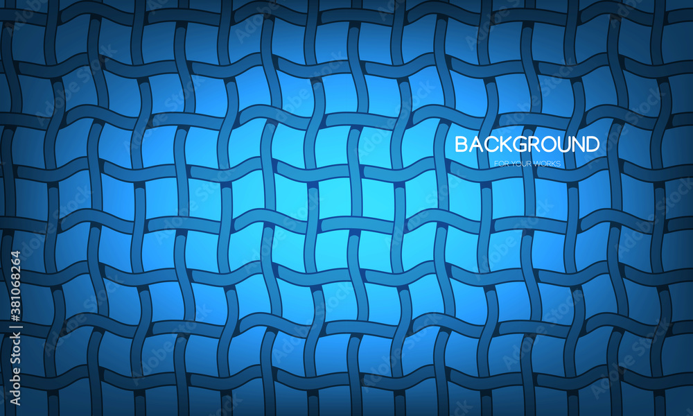 Poster Blue background with wrought patterns. For use in all types of design work.
