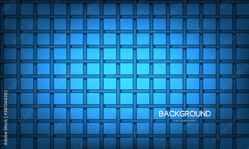 Poster blue background with wrought patterns. for use in all types of design work.