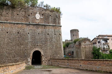 Fototapeta na wymiar Borgia castle in the town of Nepi