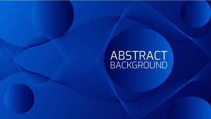 Abstract gradient background with geometric shapes and curved lines. Modern abstract gradient wavy geometric background. Blue modern background with vector wave.
