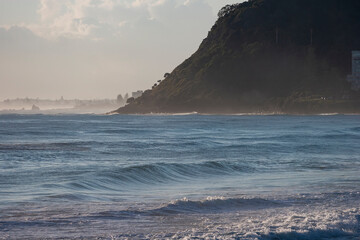 Fototapeta na wymiar Beautiful view of ocean coastline in Queensland, Australia