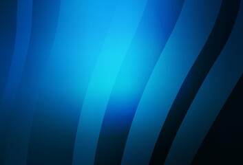 Dark BLUE vector blurred pattern.