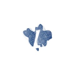 Scribble Negative Space Letter L logo. Alphabet logotype vector design