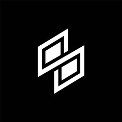 Geometric Square Letter S Space Business Company Vector Logo Design