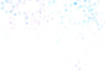 Light Multicolor vector texture with poly style with circles, cubes.