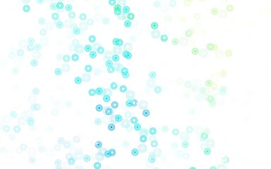 Light Blue, Green vector template with circles.