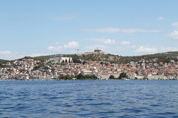 Fototapeta na wymiar The bay and town of Sibenik, Croatia