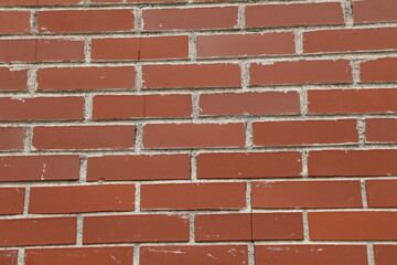 Vintage textured background of red brick wall