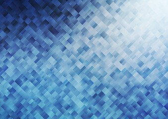 Light BLUE vector pattern in square style. Rectangles on abstract background with colorful gradient. Best design for your ad, poster, banner.