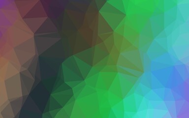 Fototapeta na wymiar Light Multicolor, Rainbow vector polygonal pattern. Colorful illustration in abstract style with gradient. Brand new style for your business design.