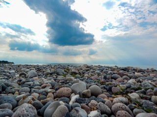 stones on the beach