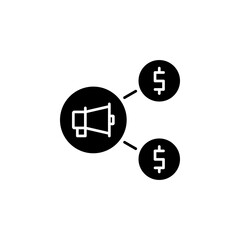 affiliate program and referral icon. internet marketing icon. perfect to logo, presentation template, website, application, and more product. vector icon design solid style