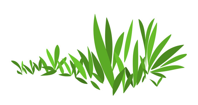 Simple stylized green grass