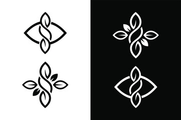 Leaf ornament concept. Very suitable in various business purposes, also for icon, symbol and many more.