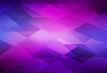 Obraz premium Light Purple, Pink vector background with rectangles.