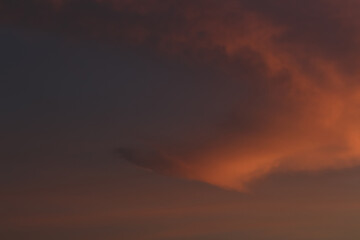Fototapeta na wymiar clouds at sunset in the sky