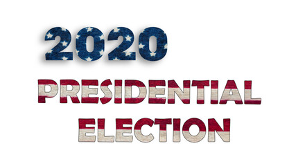 American Presidential Election 2020 background design