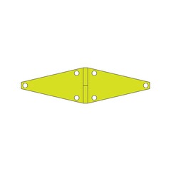 Door hinges vector