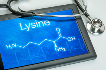 Tablet with the chemical formula of Lysine