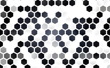 Light BLUE vector layout with hexagonal shapes. Colorful hexagons on white backdrop. New design for website's poster, banner.