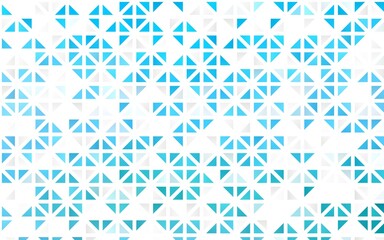 Light BLUE vector seamless pattern in polygonal style. Abstract gradient illustration with triangles. Pattern for design of fabric, wallpapers.