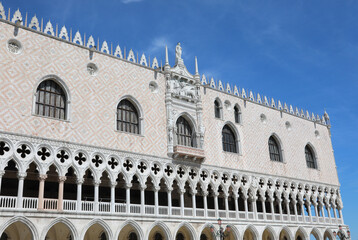 Venice, VE, Italy - July 13, 2020: Ducal Palace called Palazzo D