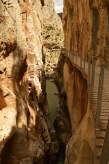 The dramatic and dangerous hiking path El Caminito Del Rey and Ronda in Spain