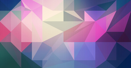 Polygonal geometric background, pastel color.