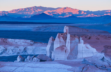 Eroded landscape, Campos de Piedra Pomez, El Peñón village, La Puna, Argentina, South America, America