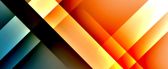 Fluid gradients with dynamic diagonal lines abstract background. Bright colors with dynamic light and shadow effects. Vector wallpaper or poster