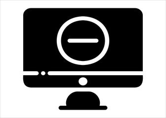 attention warning alert sign with exclamation mark symbol. shield line icon for Internet VPN Security protection Concept vector illustration.
